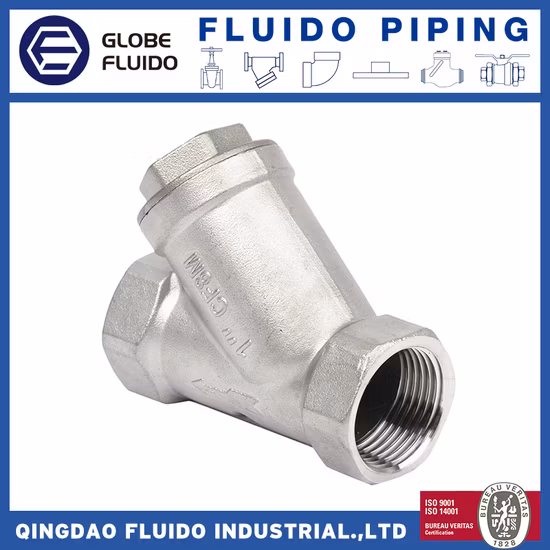 Filtro em Y com rosca de aço DIN ANSI